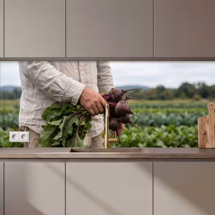 Keuken achterwand - Bieten - Vers - Moestuin — 1