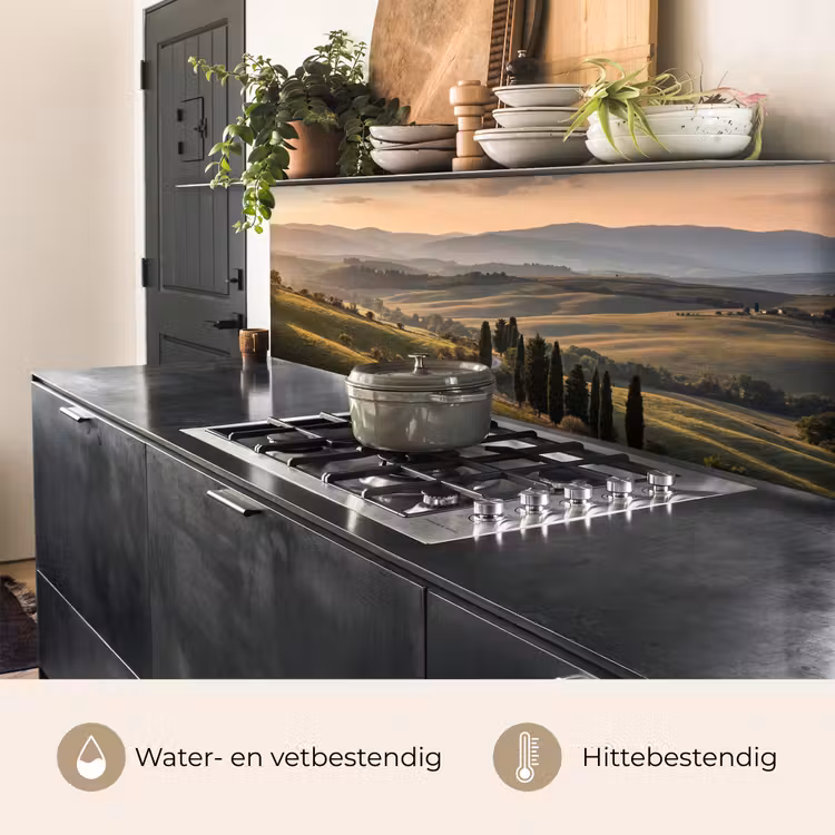 Keuken achterwand - Toscaans - Landschap - Heuvels — 5