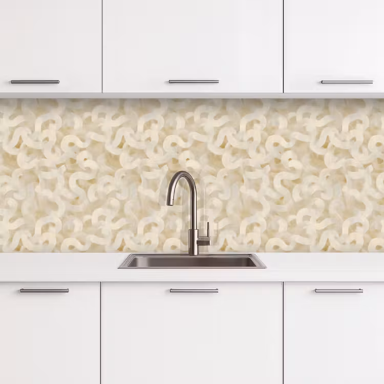 Keuken achterwand - Abstract - Lijnen - Beige — 4