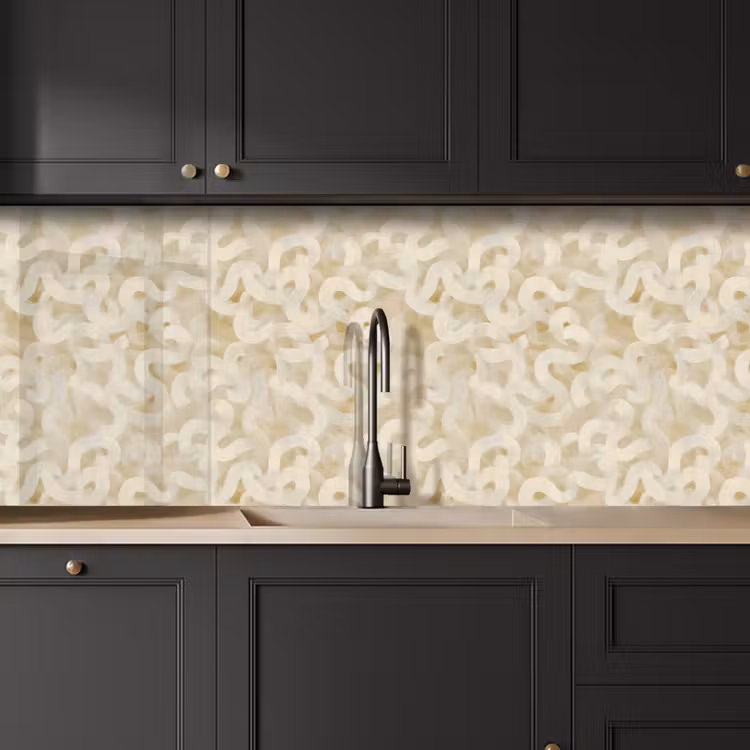 Keuken achterwand - Abstract - Lijnen - Beige — 6