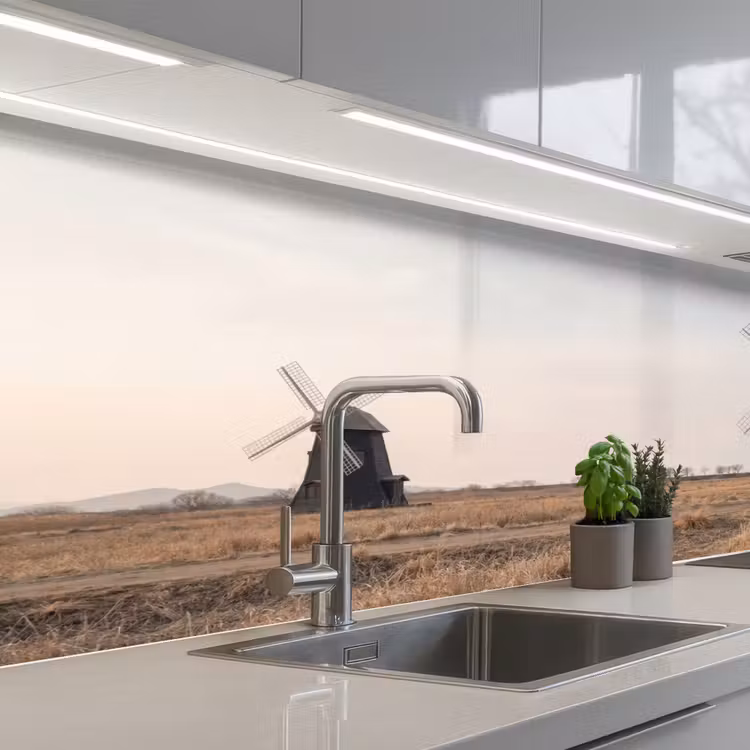 Keuken achterwand - Windmolens - Landschap - Veld — 2