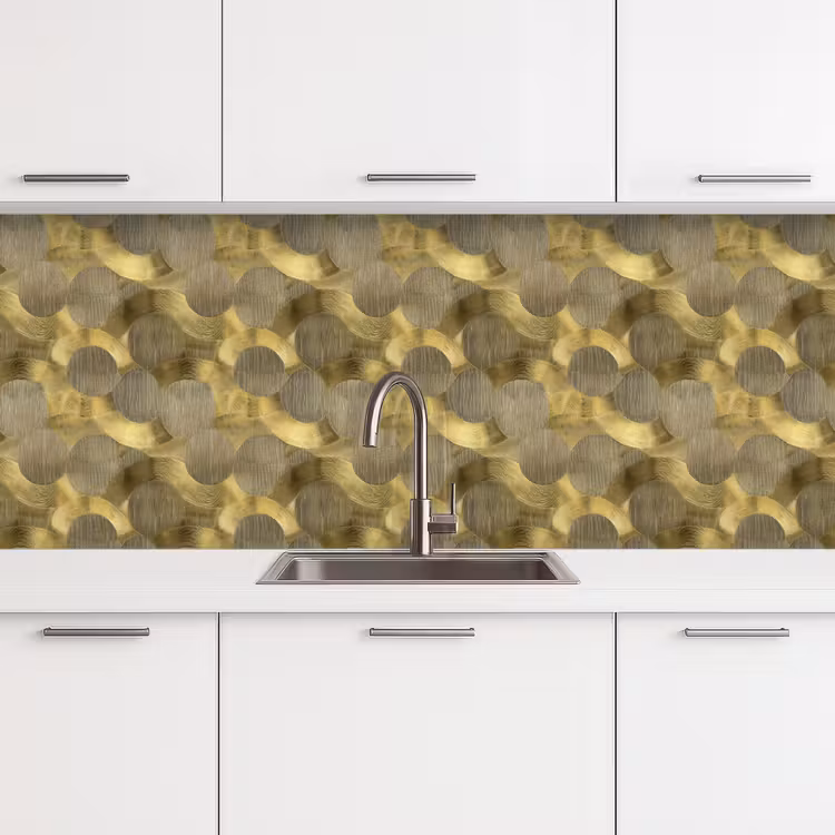 Keuken achterwand - Modern - Geometrisch - Goud — 4