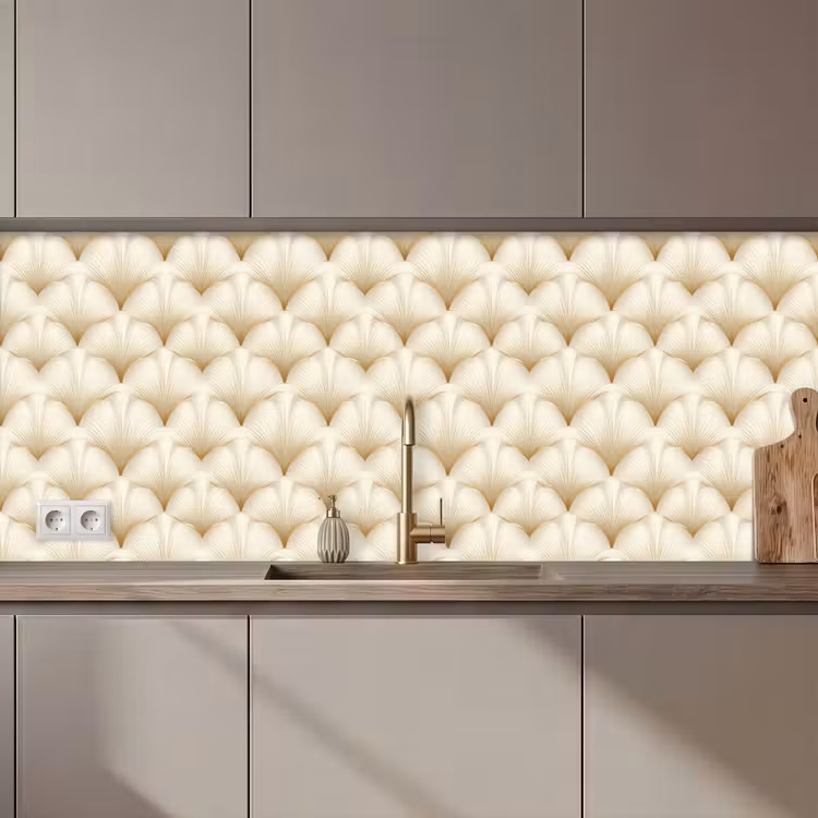 Keuken achterwand - Waaier - Motief -  Goud — 1