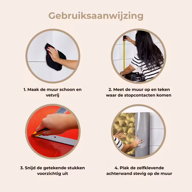Keuken achterwand - Modern - Cirkel - Goud — 8