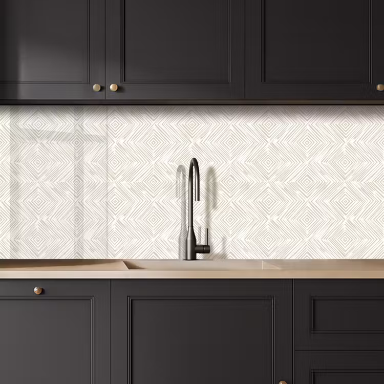 Keuken achterwand - Abstract - Ruiten - Beige — 6