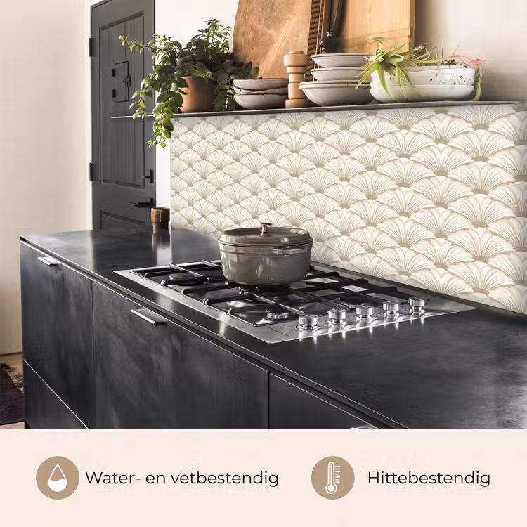Keuken achterwand - Klassiek - Art - Beige — 5