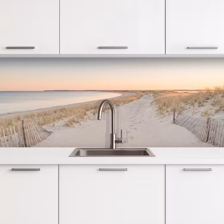 Keuken achterwand - Kustlijn - Horizon - Hek — 4
