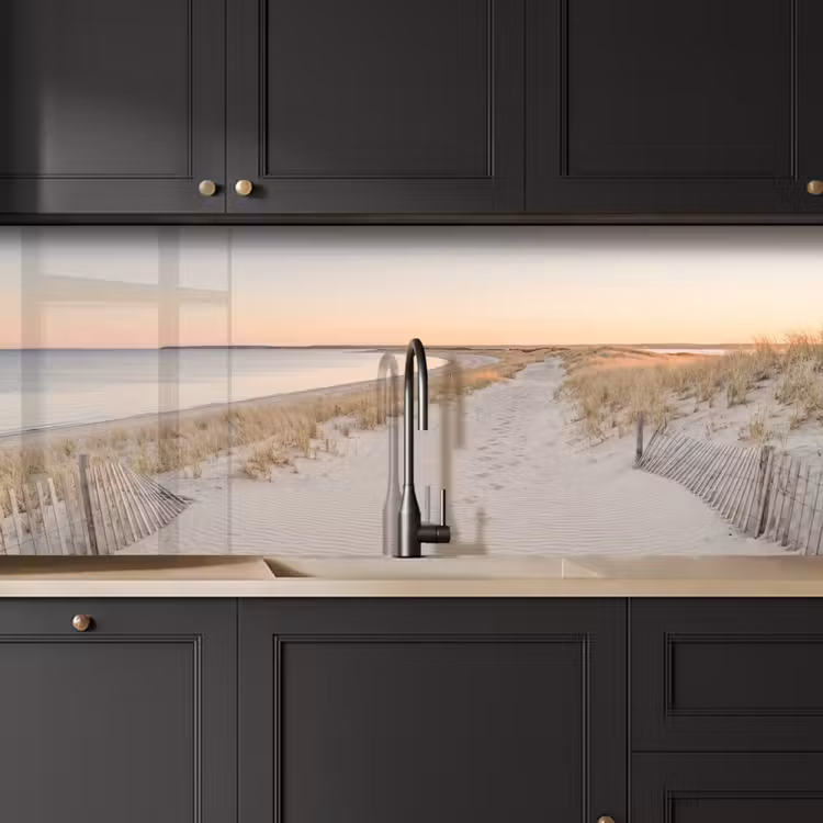 Keuken achterwand - Kustlijn - Horizon - Hek — 6