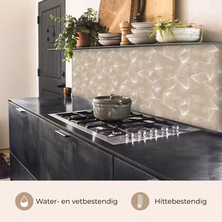 Keuken achterwand - Organisch - Textuur - Beige — 5