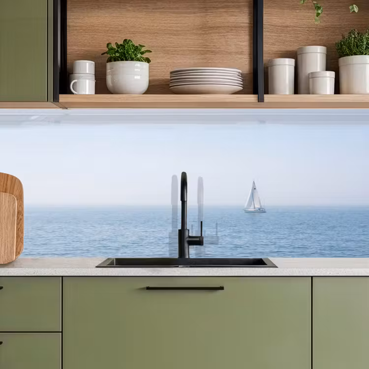 Keuken achterwand - Horizon - Zeilboot - Zee — 7