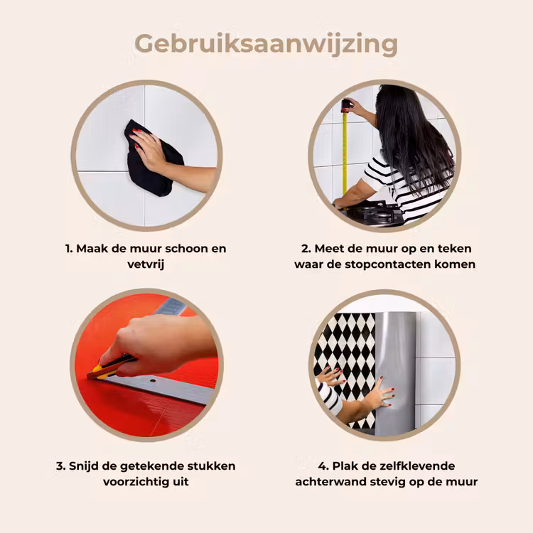 Keuken achterwand - Klassiek - Patroon - Zwart — 8