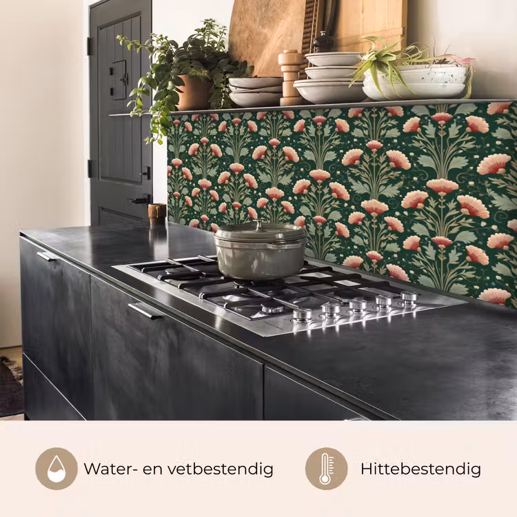 Keuken achterwand - Patroon - Botanisch - Kleurrijk — 5