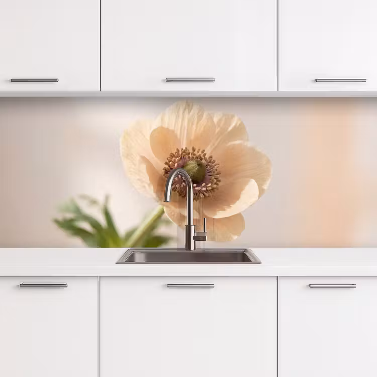 Keuken achterwand - Bloem - Minimalistisch - Groen — 4