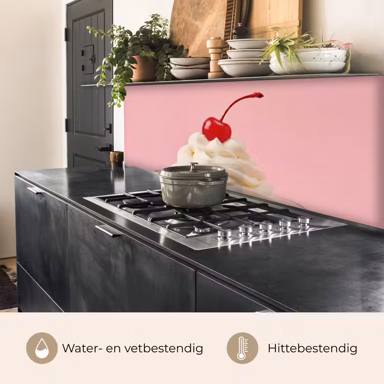 Keuken achterwand - Kers - Slagroom - Roze — 5