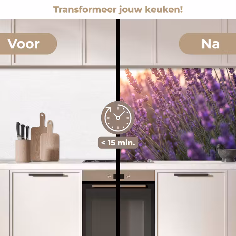 Keuken achterwand - Lavendel - Paars - Zonlicht — 3