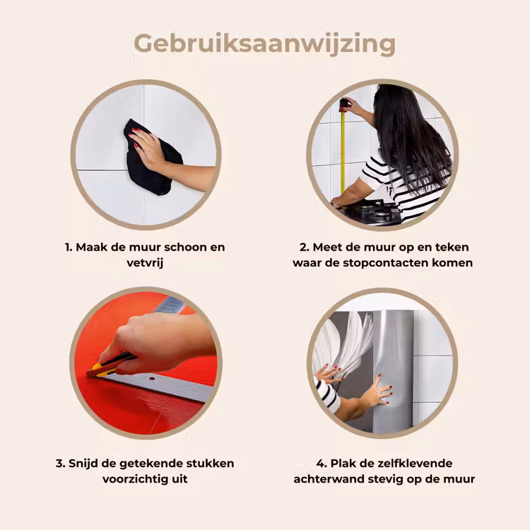 Keuken achterwand - Bloem - Minimalistisch - Zwart - Wit — 8