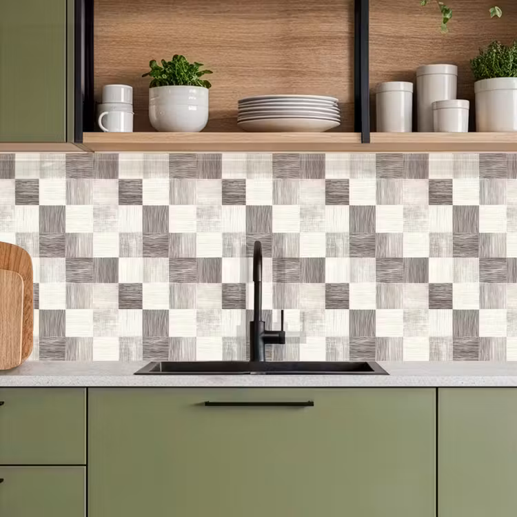 Keuken achterwand - Patroon - Dambord - Houtnerf — 7
