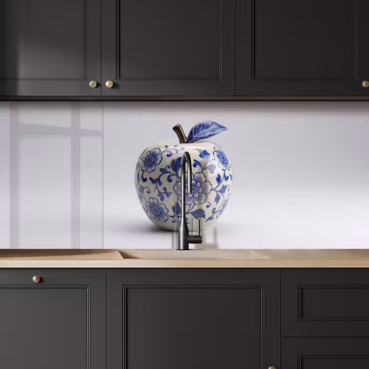 Keuken achterwand - Appel - Blauw - Klassiek — 6