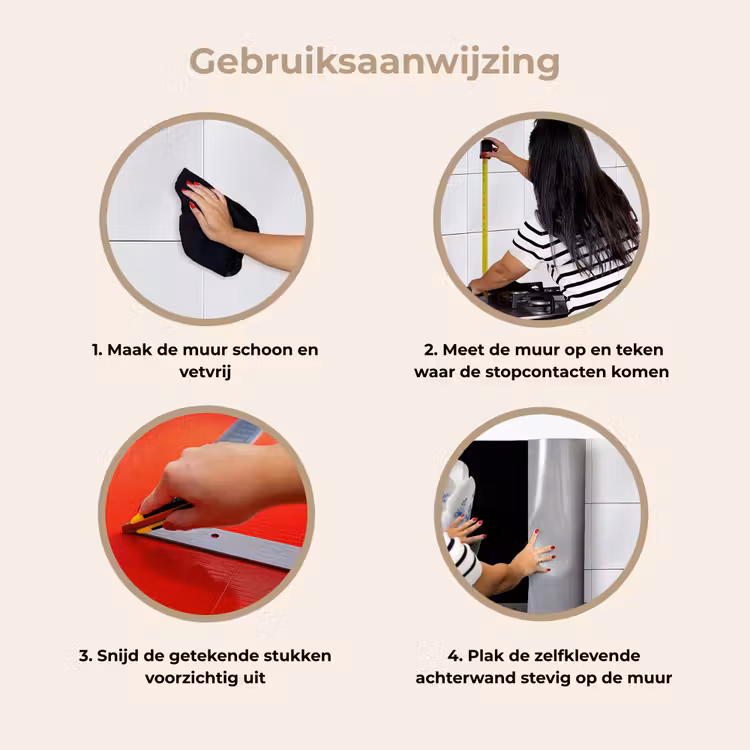 Keuken achterwand - Tulp - Patroon - Blauw — 8