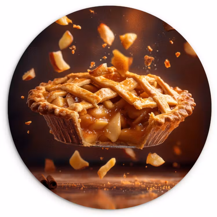 Muurcirkel - Appel - Taart - Warm - Eten — 1