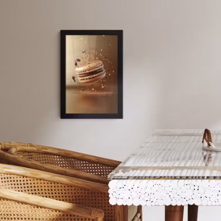 Poster met lijst - Chocolade - Macarons - Eten - Snoep — 3