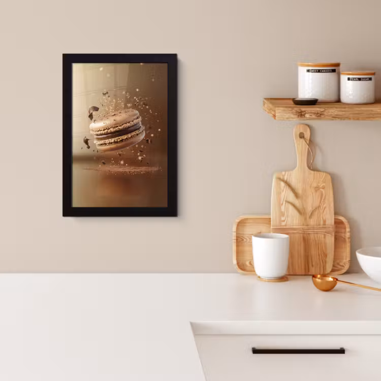 Poster met lijst - Chocolade - Macarons - Eten - Snoep — 4