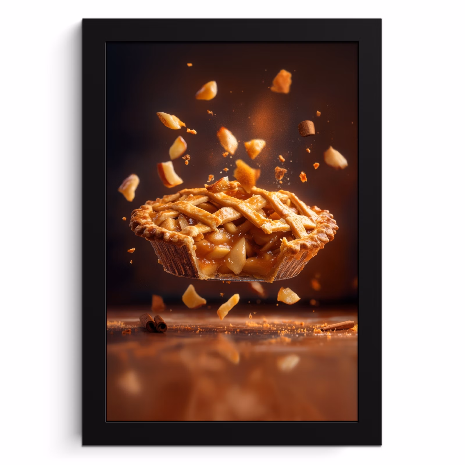 Poster met lijst - Appel - Taart - Warm - Eten — 1