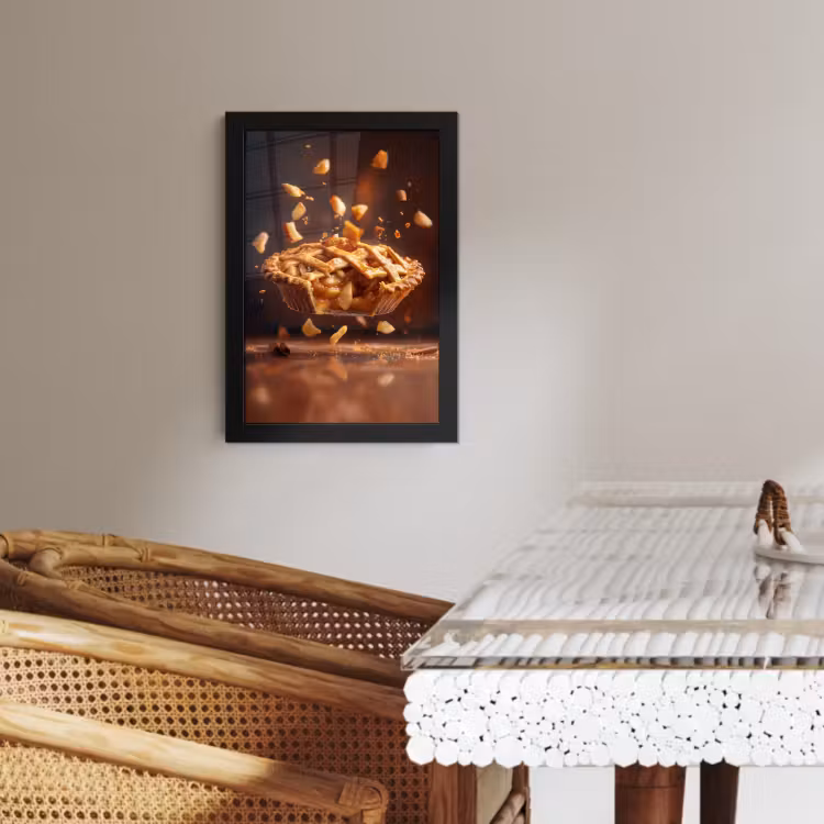 Poster met lijst - Appel - Taart - Warm - Eten — 2