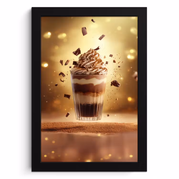 Poster met lijst - Dessert - Chocolade - Zoet - Eten — 1
