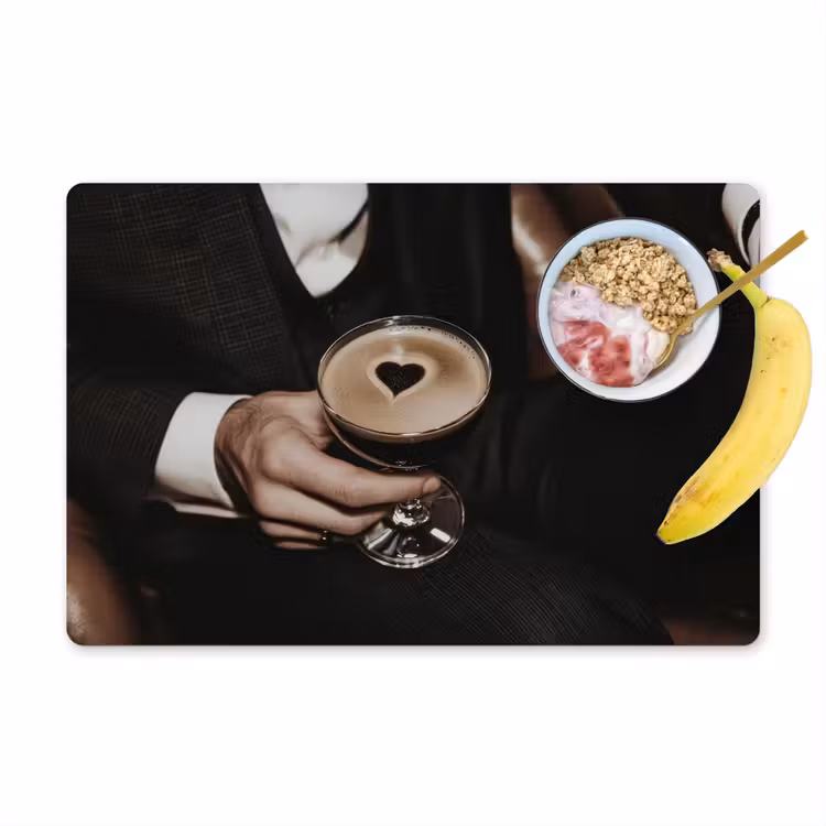 Placemat vinyl - Hartje - Cocktail - Espresso Martini - Hand — 1