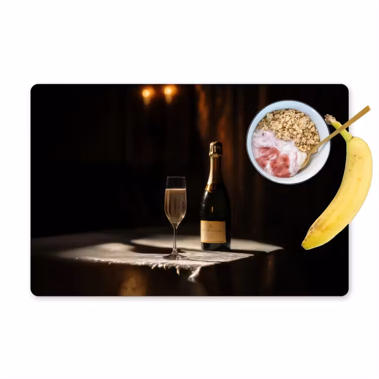 Placemat vinyl - Prosecco - Bubbels - Sfeervol - Drank — 1