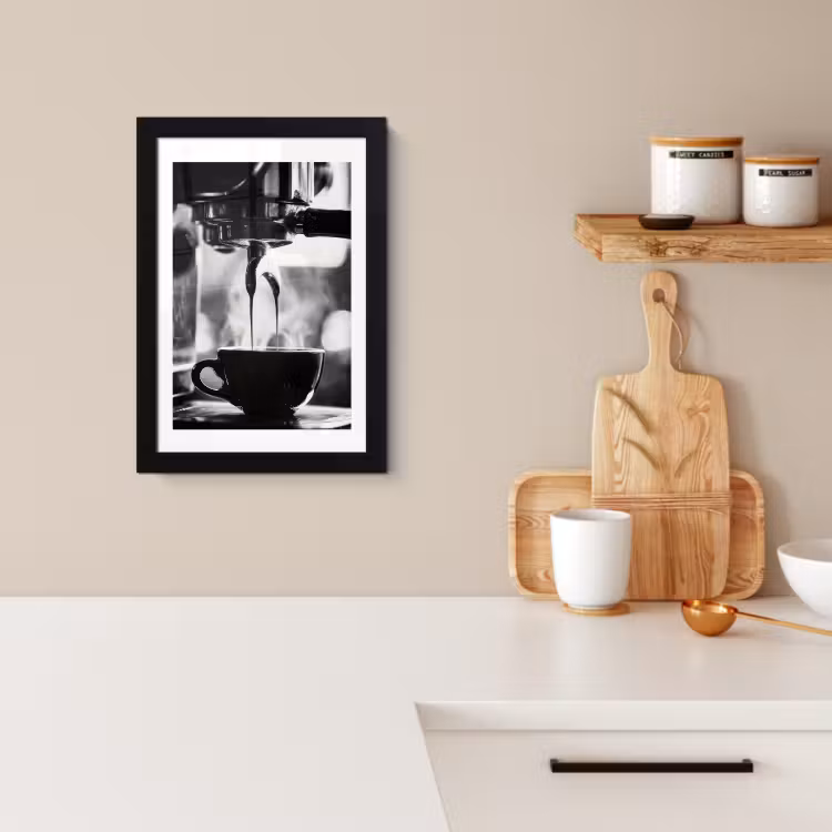 Poster met lijst - Coffee - Espresso - Koffiemachine - Kop — 2