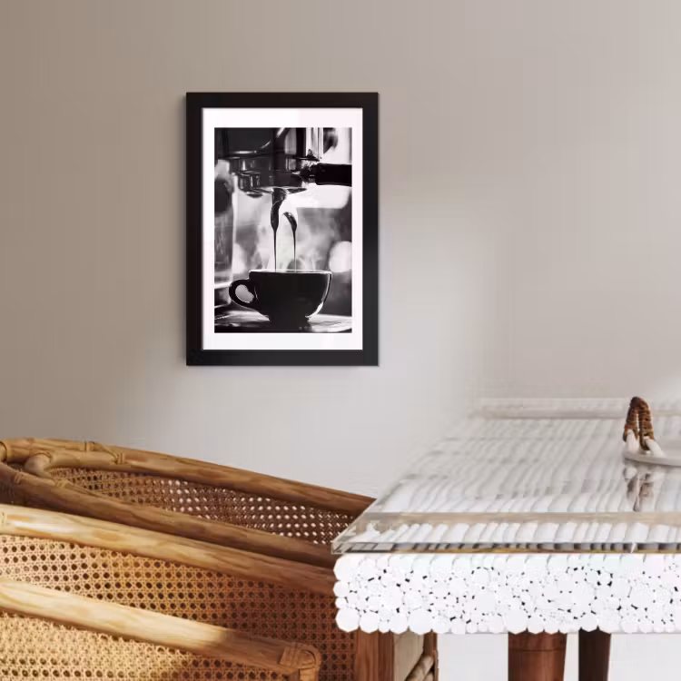 Poster met lijst - Coffee - Espresso - Koffiemachine - Kop — 4