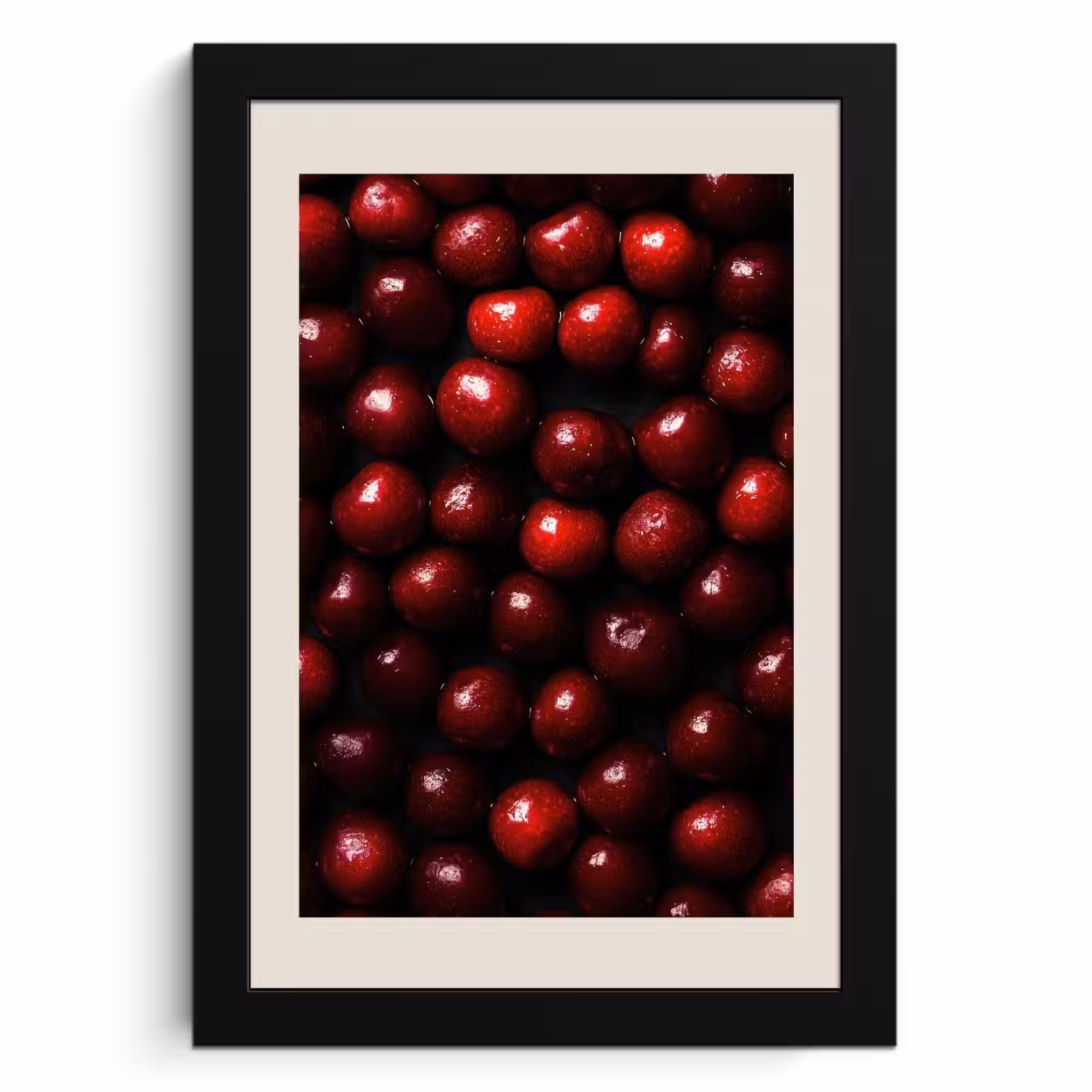 Poster met lijst - Kersen - Rood — 1