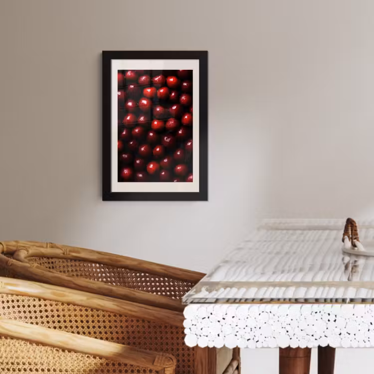 Poster met lijst - Kersen - Rood — 3