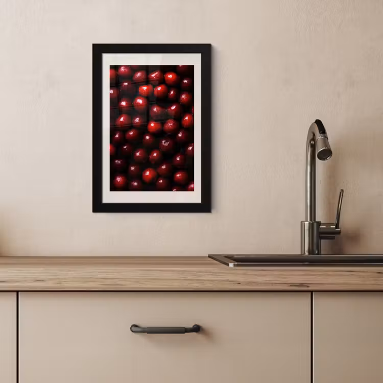 Poster met lijst - Kersen - Rood — 4