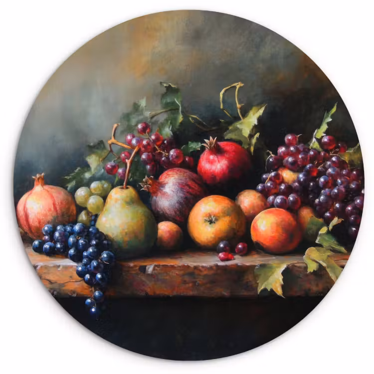 Muurcirkel - Rustiek - Stilleven - Fruit — 3