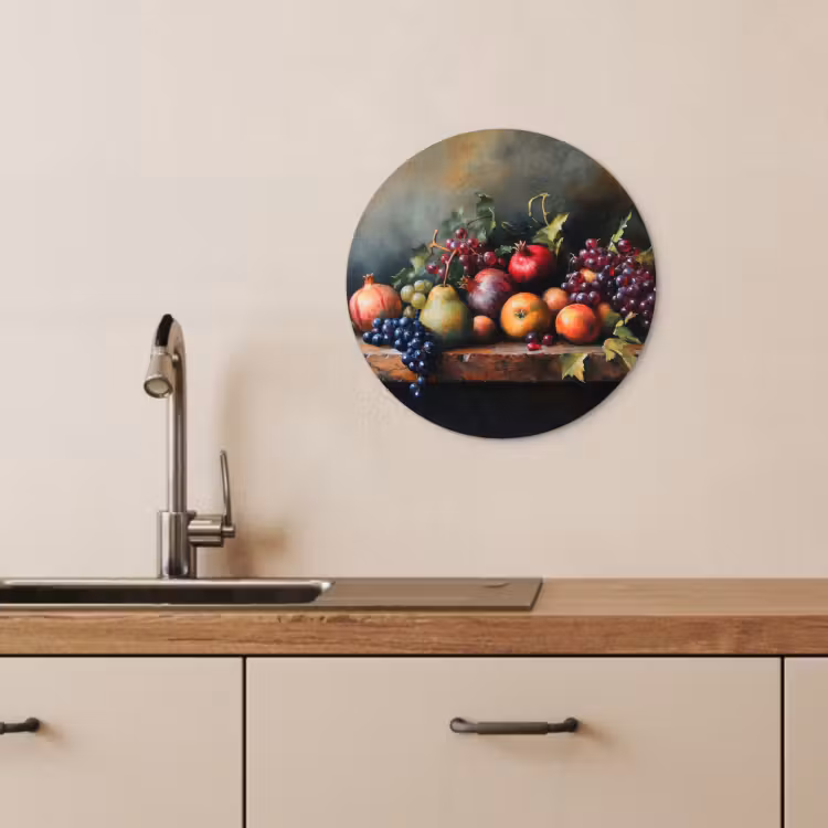 Muurcirkel - Rustiek - Stilleven - Fruit — 4