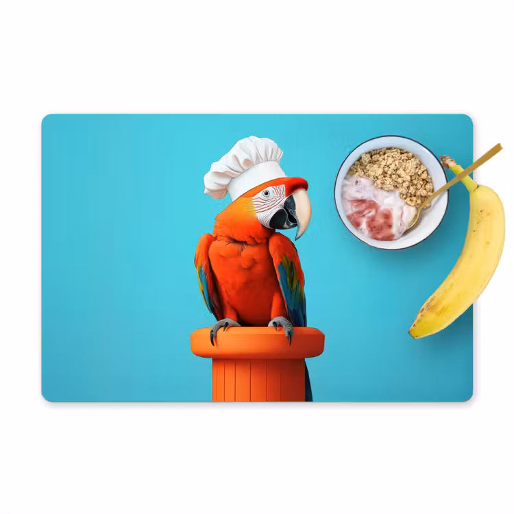 Placemat vinyl - Ara - Koksmuts - Sokkel - Grappig — 1