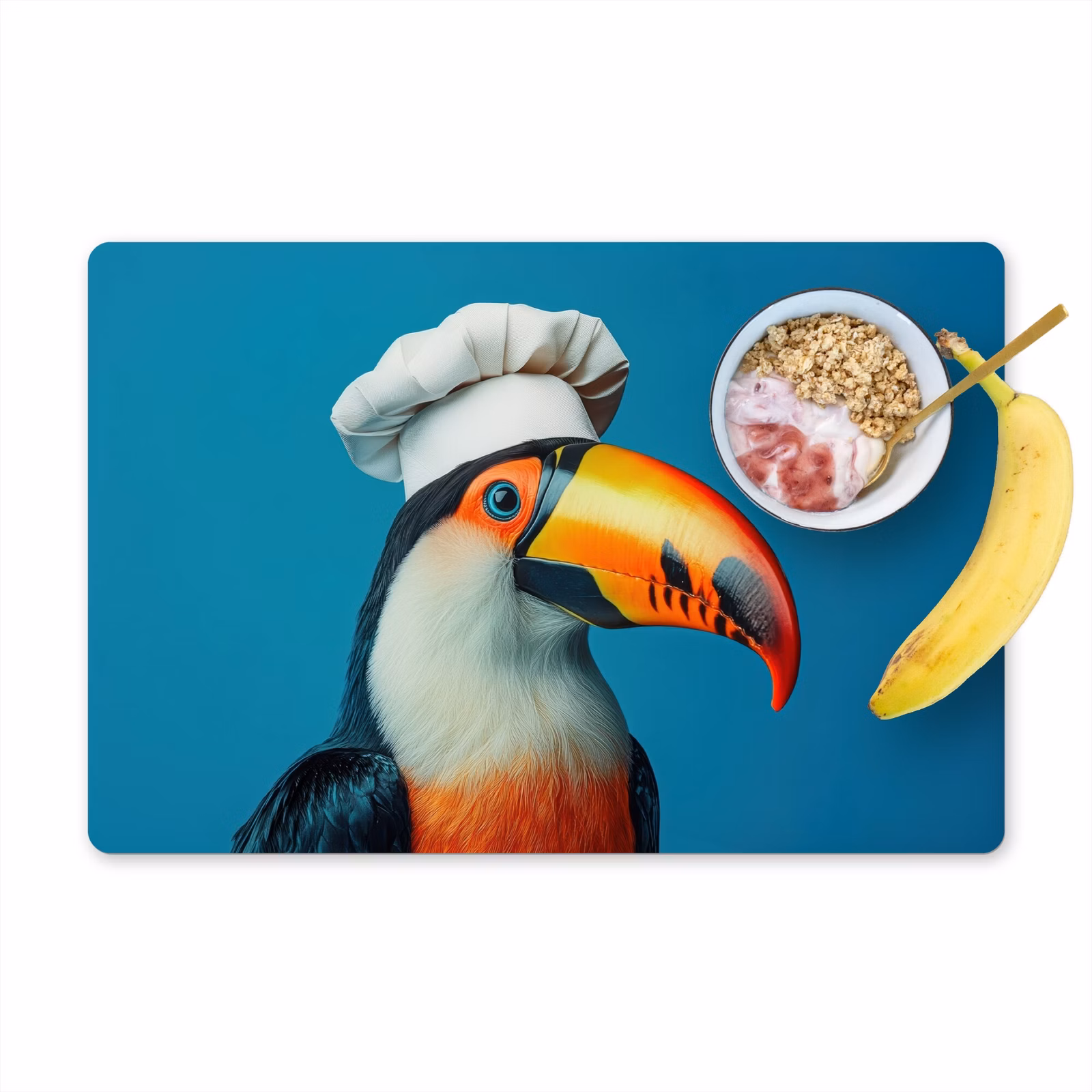 Placemat vinyl - Toekan - Papegaai - Vogel - Koksmuts — 1