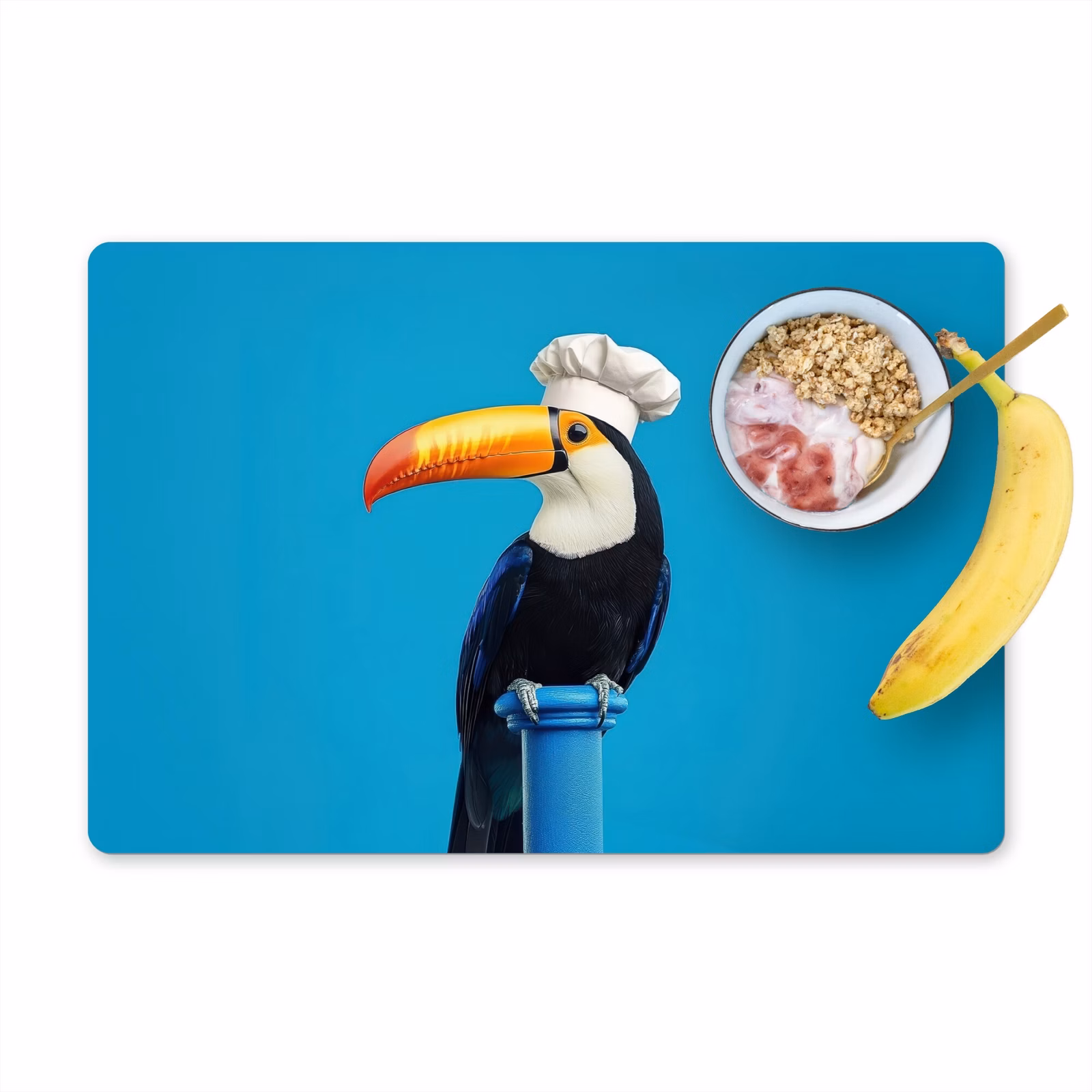 Placemat vinyl - Tucan - Sokkel - Vogel - Koksmuts — 1