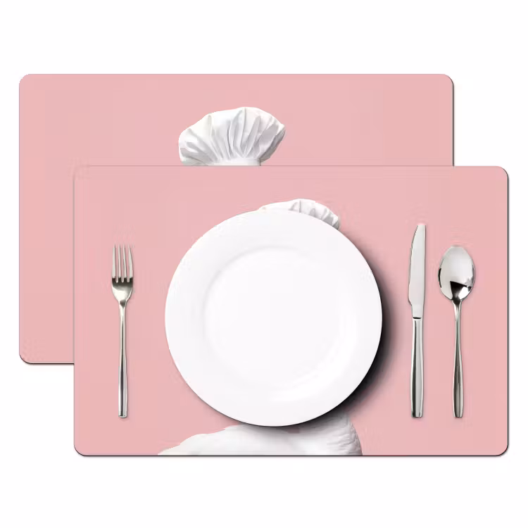 Placemat vinyl - Zwaan - Koksmuts - Mooi - Klassiek — 2