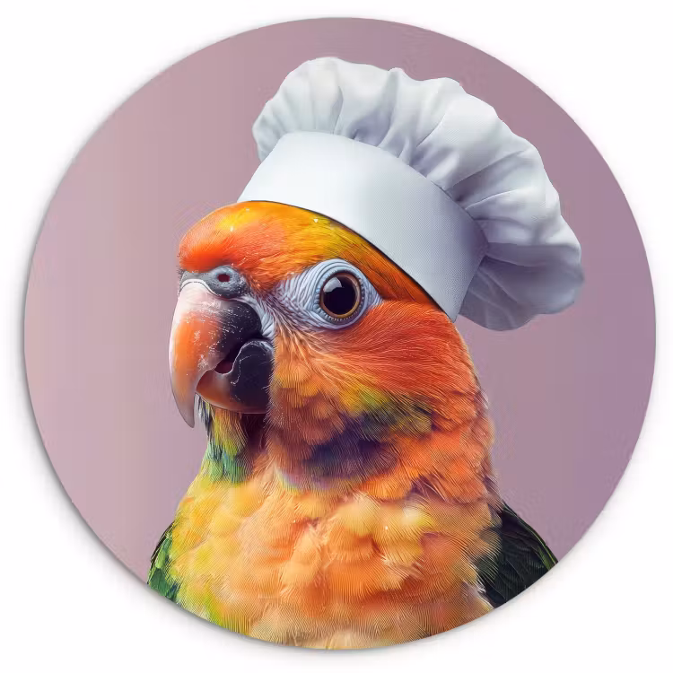 Muurcirkel - Papegaai - Koksmuts - Nieuwsgierig - Vogel — 1
