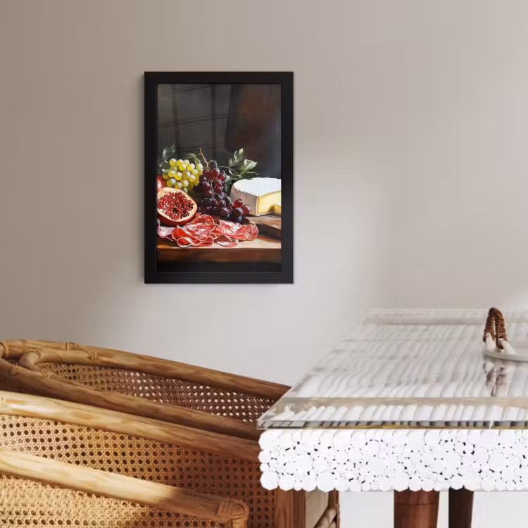 Poster met lijst - Borrelplank - Stilleven - Vintage — 4