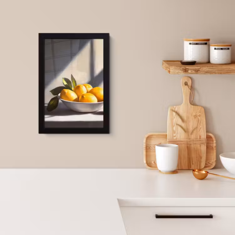 Poster met lijst - Citroenen - Stilleven - Geel — 2