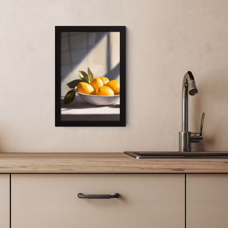 Poster met lijst - Citroenen - Stilleven - Geel — 4
