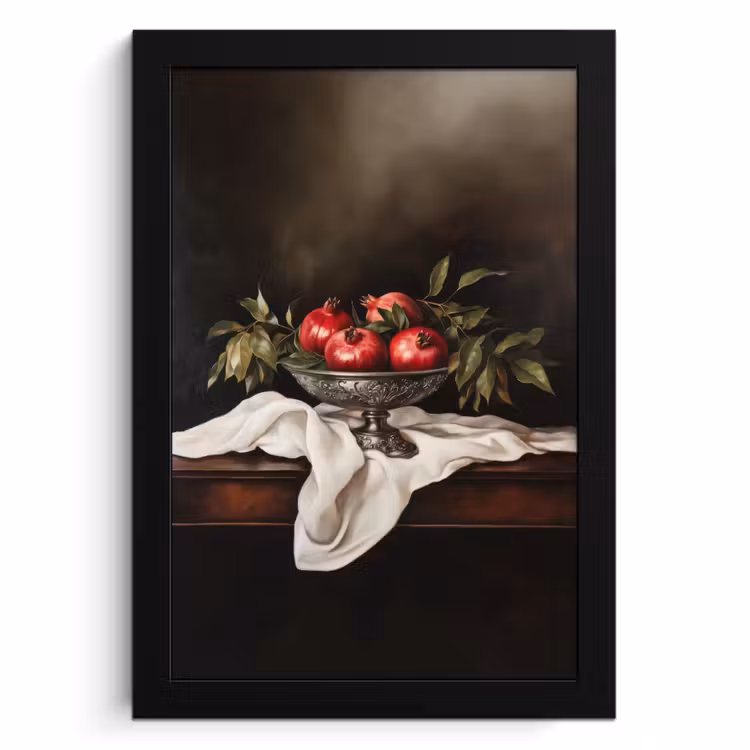 Poster met lijst - Granaatappels - Klassiek - Vintage — 1