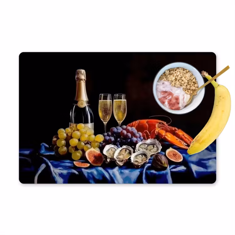 Placemat vinyl - Champagne - Luxe - Oesters — 1