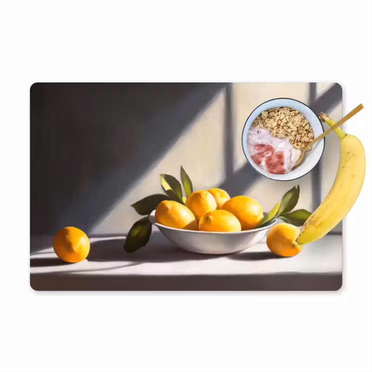Placemat vinyl - Citroenen - Stilleven - Geel — 1