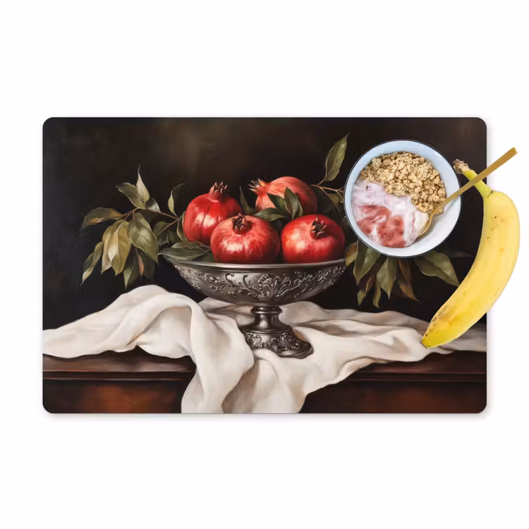 Placemat vinyl - Granaatappels - Klassiek - Vintage — 1